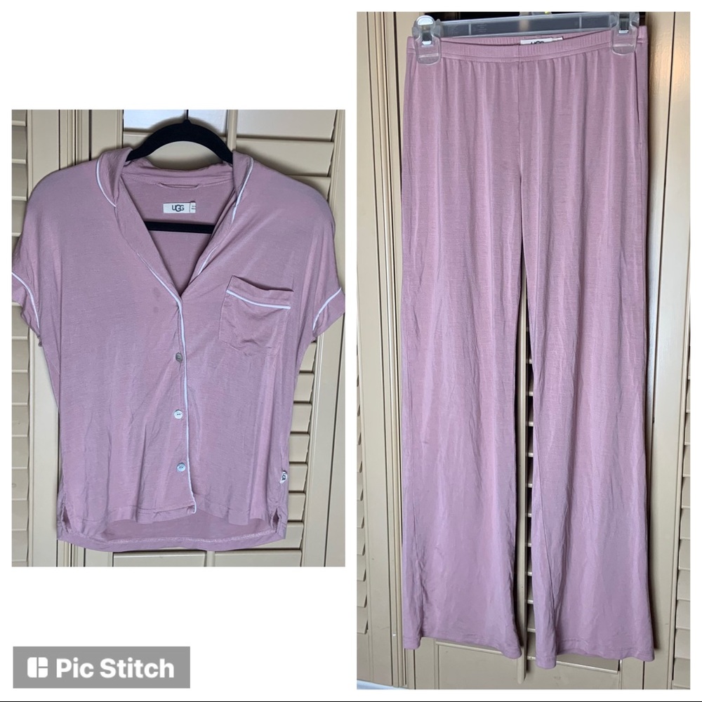UGG Australia Lenon Light Purple/Pink Shirt & Pants Pajama Sleepwear Set